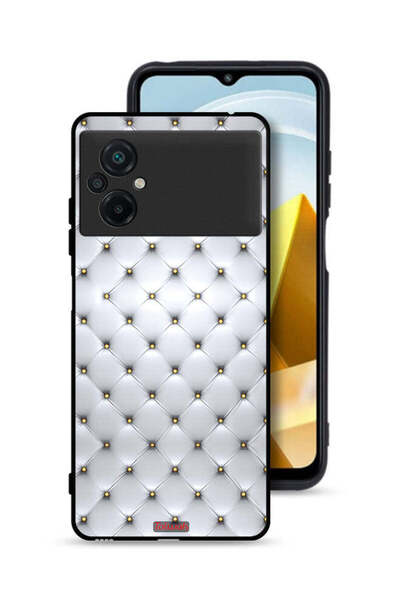 Tolwak غطاء حماية لهاتف Xiaomi Poco M5 4G مطبوع عليه دبابيس على القماش