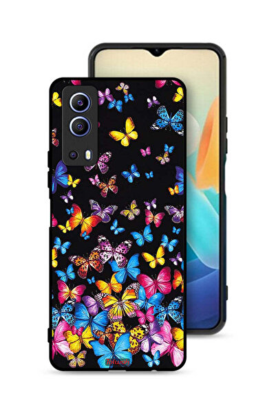 Tolwak غطاء حماية لهاتف Vivo iQOO Z3 5G بنقشة فراشات ملونة
