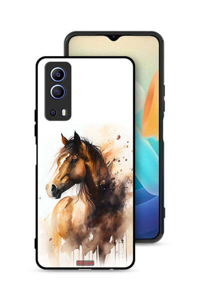 Tolwak غطاء حماية لهاتف Vivo iQOO Z3 5G بنقشة حصان تجريدية