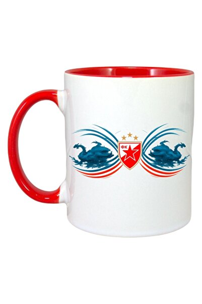 INOVATIX Cana Alba Personalizata, Red Star Belgrade Serbia, Maner Si Interior...