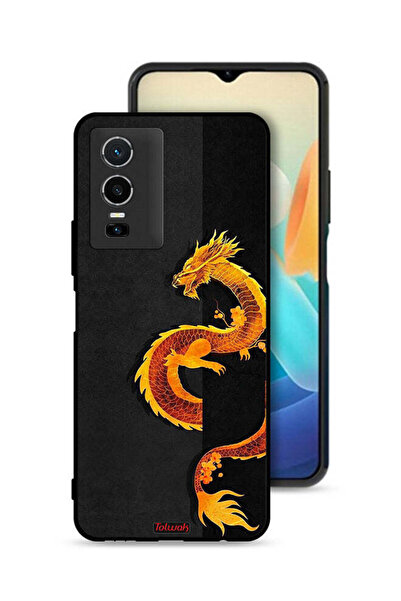 Tolwak Vivo Y76 5G Protective Case Cover Dragon Art
