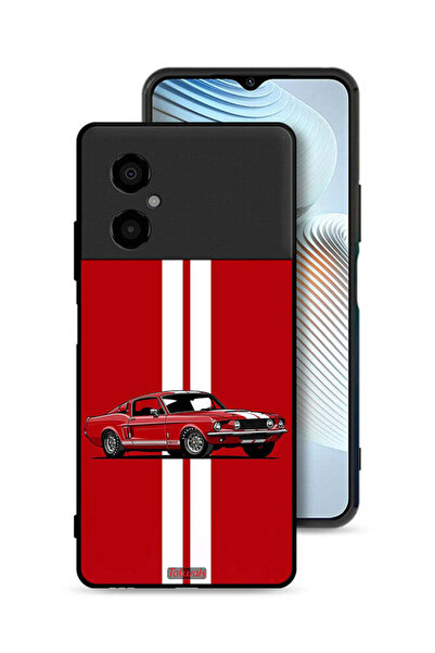 Tolwak Xiaomi Poco M4 5G Protective Case Cover Vintage Car Abstract Art