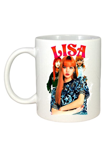 INOVATIX Cana Alba Personalizata, Formatia/trupa Lisa 2, Maner Si Interior Alb, ®. 330ml