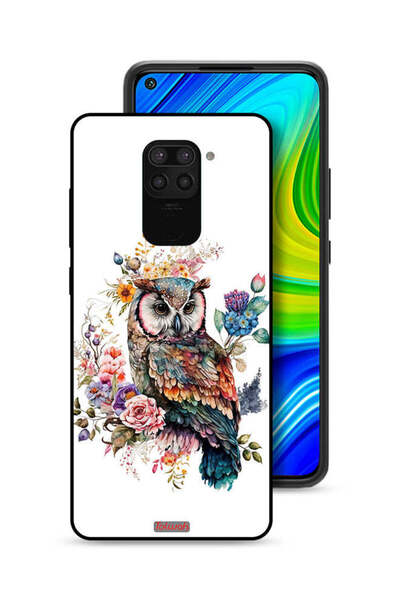 Tolwak غطاء حماية لهاتف شاومي ريدمي نوت 9 بتصميم بومة فنية تجريدية