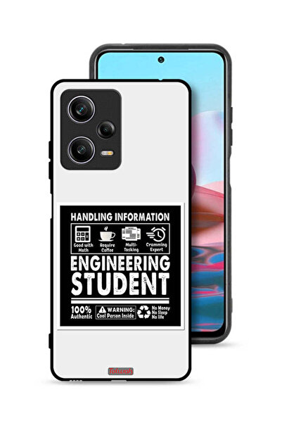 Tolwak غطاء حماية لهاتف شاومي ريدمي نوت 12 برو، ملصق طالب الهندسة