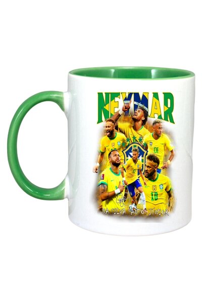 INOVATIX Cana Alba Personalizată, Neymar Best Brasil, Keep It Green Inside, ®...