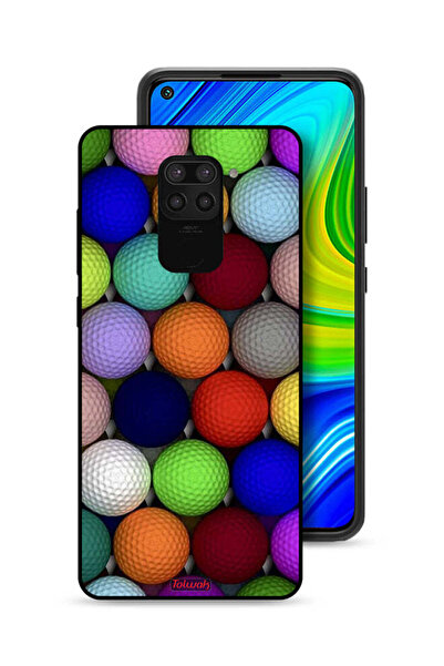 Tolwak غطاء حماية لهاتف شاومي ريدمي نوت 9 بتصميم كرات فنية تجريدية