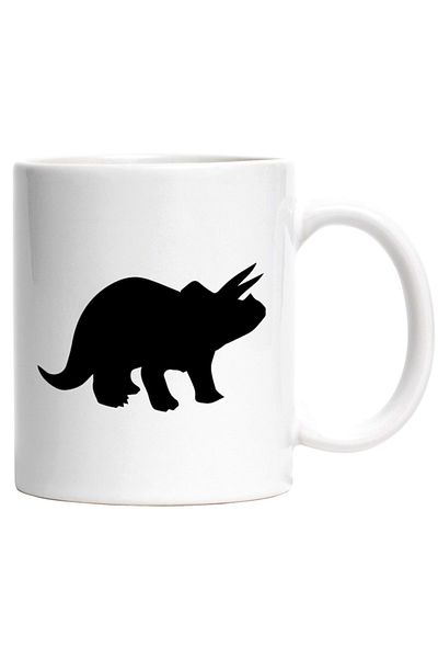 INOVATIX Personalized white mug, a dinosaur - for children, INOVATIX®. 330ml