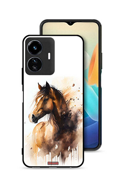 Tolwak غطاء حماية لهاتف Vivo Y77 5G بتصميم حصان تجريدي