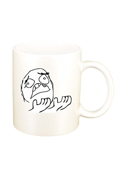 INOVATIX Προσωπική λευκή κανάτα, Meme Why, D1021, INOVATIX®. 330ml