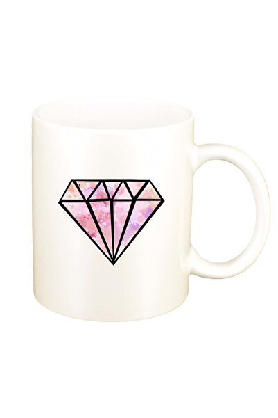 INOVATIX Персонализирана бяла чаша, Диамант, D224, INOVATIX®. 330 мл