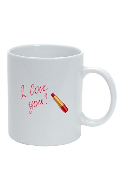 INOVATIX Cana alba personalizata, Love, alb, D394, INOVATIX®. 330ml