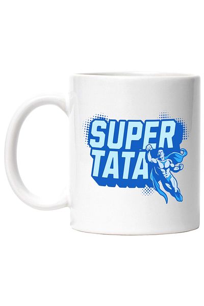 INOVATIX Personalized white mug, Super hero Flying Super dad Family Kids, INOVATIX®. 330ml