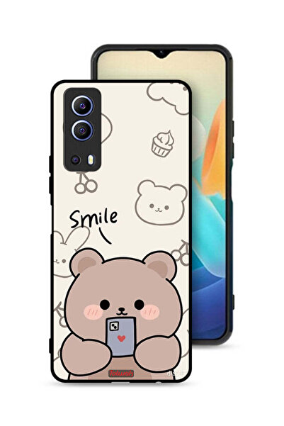 Tolwak Vivo Y72 5G Protective Case Cover Smile Bear Art