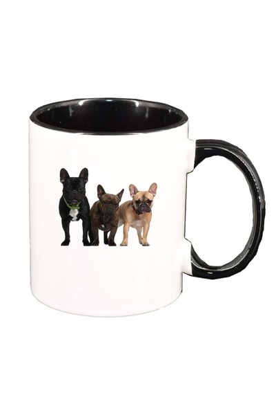 INOVATIX Cana alba personalizata, Dog, interior negru, D346, INOVATIX®. 330ml