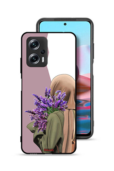 Tolwak غطاء حماية لهاتف شاومي ريدمي نوت 11T برو 5G مزين بزهرة