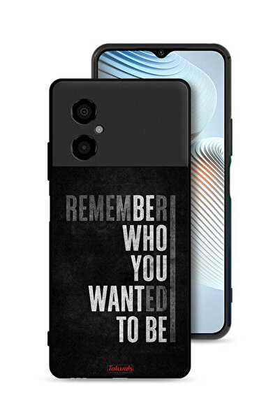 Tolwak غطاء حماية لهاتف Xiaomi Poco M4 5G تذكر من أردت أن تكون