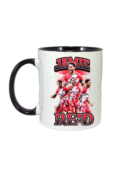 INOVATIX Cana Alba Personalizata, Jamie Reid Player, Maner Si Interior Negru,...