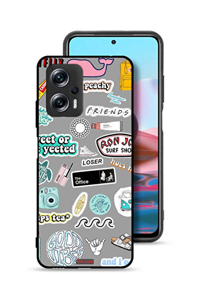 Tolwak غطاء حماية لهاتف شاومي ريدمي نوت 11T برو 5G، ملصقات Good Vibes