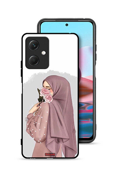 Tolwak غطاء حماية لهاتف شاومي ريدمي نوت 12 برسومات فتاة تحمل ورودًا