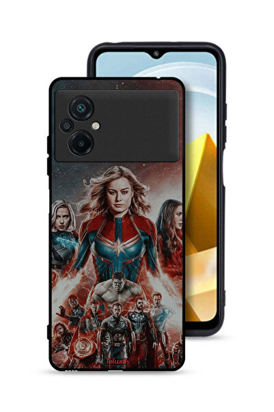Tolwak غطاء حماية لهاتف Xiaomi Poco M5 4G بتصميم Avengers