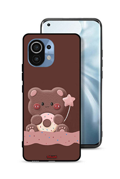 Tolwak غطاء حماية لهاتف شاومي مي 11 بتصميم دب الدونات