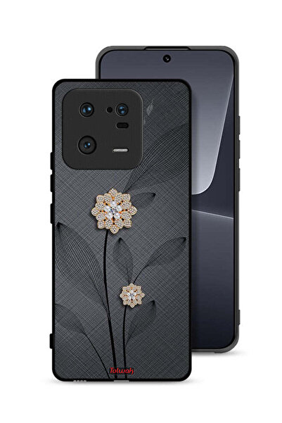 Tolwak غطاء حماية Xiaomi 13 Pro بتصميم زهور ماسية