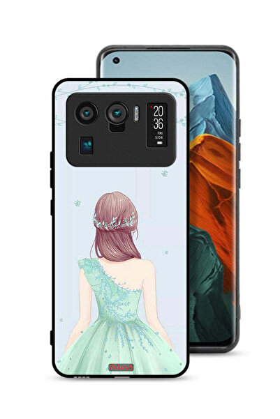 Tolwak Xiaomi Mi 11 Ultra Protective Case Cover Cute Girl In Floral Dress