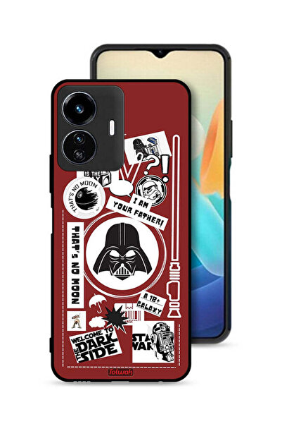 Tolwak غطاء حماية لهاتف Vivo Y77e 5G بملصق "مرحبًا بكم في الجانب المظلم"