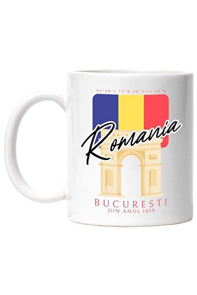 INOVATIX Cana alba personalizata, Romania, Bucuresti - Arcul de Triumf, INOVA...