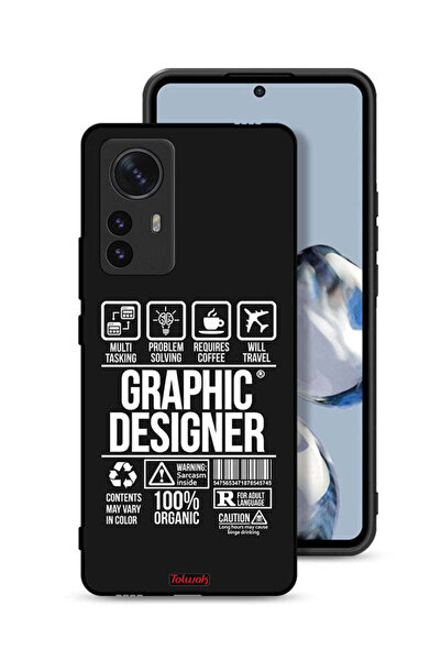 Tolwak Xiaomi 12S Pro Protective Case Cover Graphic Designer Sticker