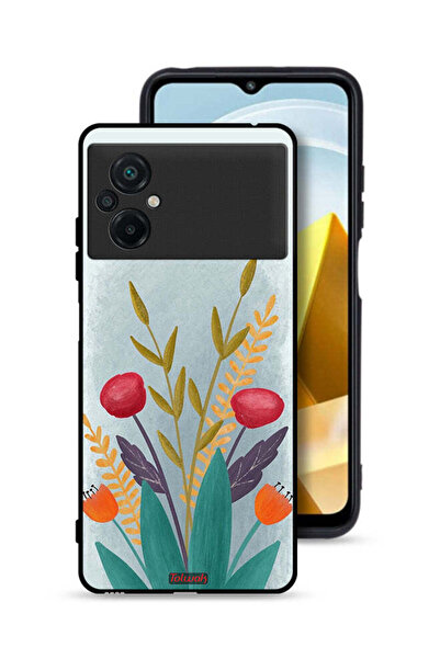 Tolwak غطاء حماية لهاتف Xiaomi Poco M5 4G برسومات نباتية