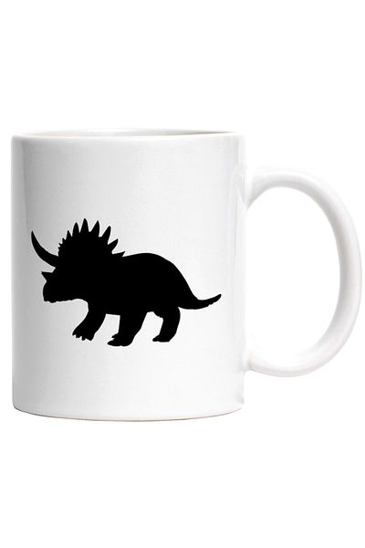 INOVATIX Personalized white mug, a dinosaur for children, INOVATIX®. 330ml