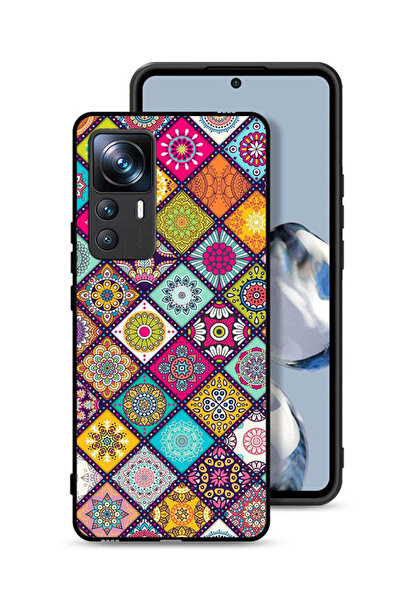 Tolwak غطاء حماية لهاتف شاومي 12T Pro بنمط مربعات ماندالا