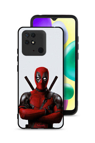 Tolwak غطاء حماية لهاتف شاومي ريدمي 10 سي بتصميم ديدبول