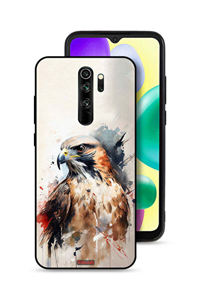 Tolwak غطاء حماية لهاتف شاومي ريدمي نوت 8 برو بتصميم نسر تجريدي