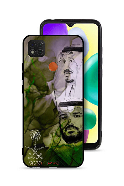 Tolwak غطاء حماية لهاتف شاومي ريدمي 9 سي - ملصق فني للملك سلمان وولي العهد محمد