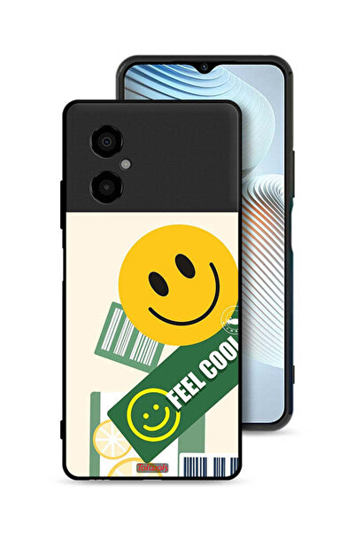 Tolwak غطاء حماية لهاتف Xiaomi Poco M4 5G بملصق Feel Cool
