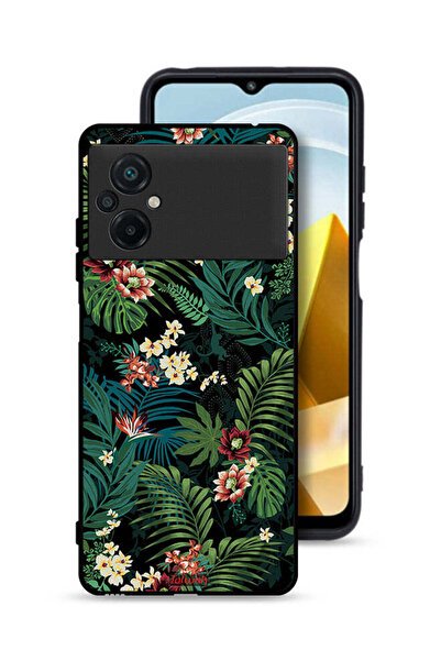 Tolwak غطاء حماية لهاتف Xiaomi Poco M5 4G بنقشة أوراق استوائية