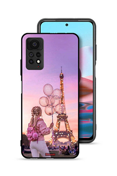 Tolwak غطاء حماية لهاتف شاومي ريدمي نوت 11 برو 5G، فتاة تحمل بالونات