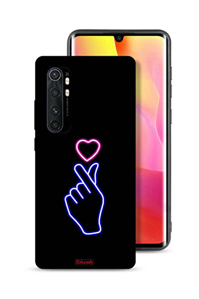 Tolwak غطاء حماية لهاتف شاومي مي نوت 10 لايت بتصميم قلب سناب