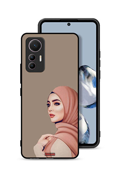 Tolwak غطاء حماية لهاتف شاومي 12 لايت بتصميم فتاة محجبة جميلة