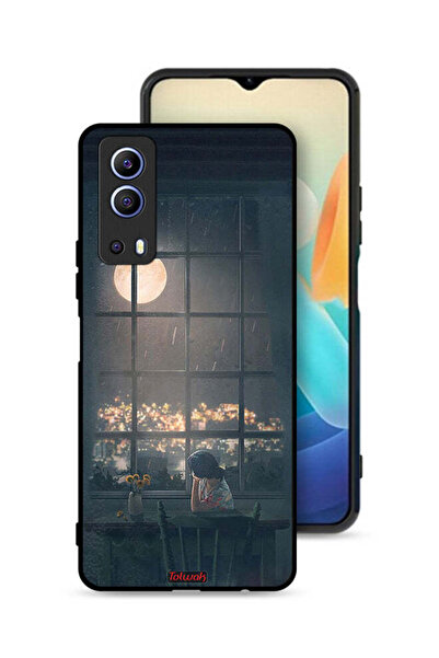 Tolwak غطاء حماية لهاتف Vivo Y72 5G مع صورة قمرية