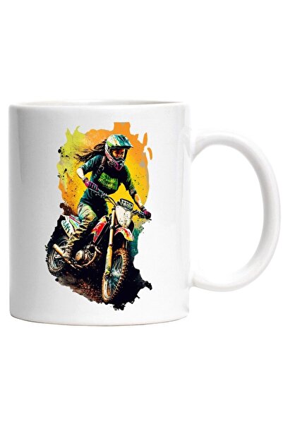 INOVATIX Cana alba personalizata, Motocicleta, Iubitori De Sporturi Extreme, ...