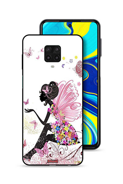 Tolwak غطاء حماية لهاتف شاومي ريدمي نوت 9 برو بتصميم فتاة الفراشة