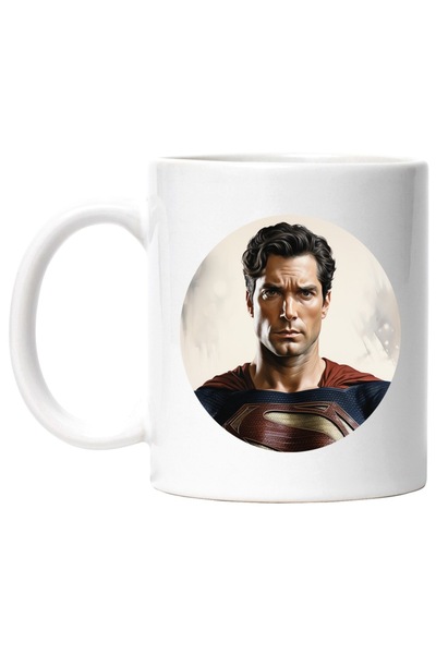 INOVATIX Cana alba personalizata, Superman, Costum, Capa, DC, Cerc, Filme Cu ...