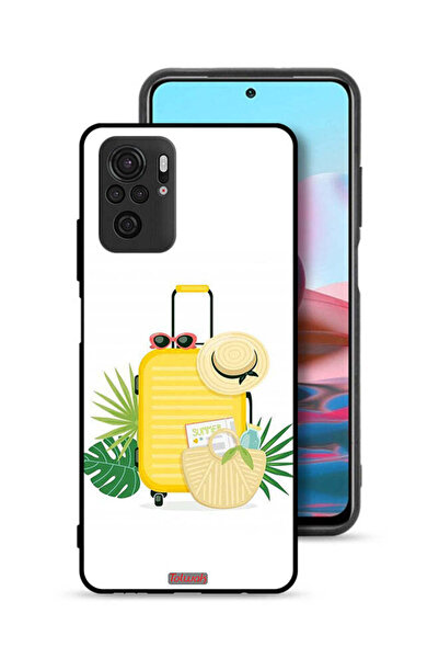 Tolwak Xiaomi Redmi Note 10S Protective Case Cover Summer Digital Art