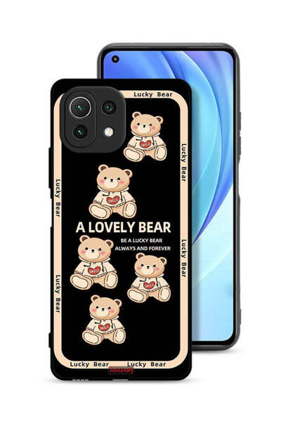 Tolwak غطاء حماية لهاتف شاومي مي 11 لايت بتصميم دب جميل