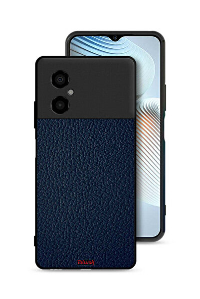 Tolwak غطاء حماية جلدي بنمط لهاتف Xiaomi Poco M4 5G