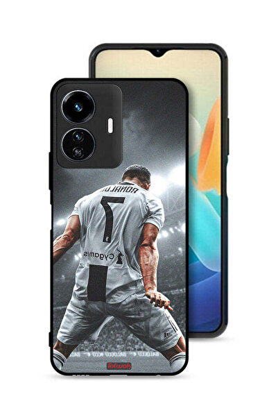 Tolwak غطاء حماية لهاتف Vivo Y77e 5G بطبعة احتفال كريستيانو رونالدو